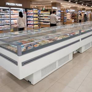 Réfrigérateur commercial à îlot de grande capacité, réfrigérateur ventilé R290 avec système de dégivrage automatique en option - Product Image 2