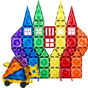 Consegna Rapida, Piastrelle Magnetiche per Bambini, Giocattoli Magnetici Colorati <span class=keywords><strong>Arcobaleno</strong></span>, Blocchi da Costruzione Magnetici - Product Image 3