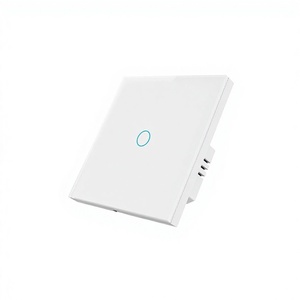 Interrupteur Zigbee de type 86, application intelligente Tuya, commande vocale, minuterie à distance, marche/arrêt, panneau en verre trempé Alice - Product Image 1