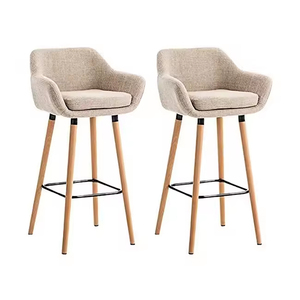<span class=keywords><strong>Tabouret</strong></span> <span class=keywords><strong>de</strong></span> bar haut moderne en tissu, vente en gros, pour bar à domicile, salon et chambre à coucher - Product Image 3