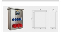 Boîte de distribution murale extérieure en plastique étanche IP65 32A personnalisée Zhaoyang, interrupteur électrique, prise électrique
