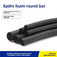 Bande de mousse en caoutchouc EPDM noir, résistante aux hautes températures, résistante à la corrosion, bande d'étanchéité anti-collision expansée, modèle Fpyt
