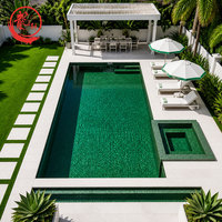 Longxuan Pool Vorgefertigte Schwimmbecken mit Tauchfunktion 20x40 Harzprodukt Glasfaser FRP GRP Fiberglas-Schwimmbecken