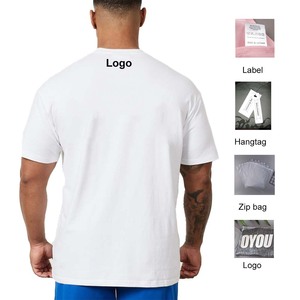 230 GSM EU Kích thước <span class=keywords><strong>s</strong></span>-4xl biểu tượng tùy chỉnh Heavyweight người đàn ông camisetas deportivas 100% cotton quá khổ phòng tập thể dục t Áo <span class=keywords><strong>s</strong></span>ơ mi - Product Image 2