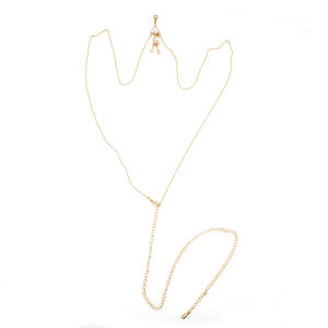 Chaîne de <span class=keywords><strong>nombril</strong></span> Xinfocus en acier inoxydable, motif lune et étoile, <span class=keywords><strong>piercing</strong></span> corporel, bijou de mode pour femmes et hommes – Grande Vente - Product Image 4