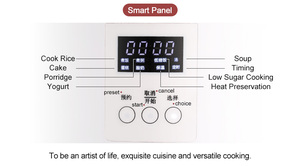 Mini 2L LED Nồi cơm điện xách tay kỹ thuật số điện bếp nồi thiết kế mới đường thấp hẹn giờ Hướng dẫn sử dụng điện xi lanh bên trong nồi - Product Image 3