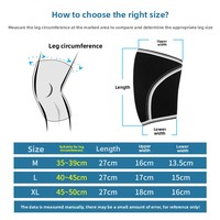 Genouillères de protection en néoprène 7 mm pour plongée sous pression, musculation, fitness, entraînement de force, modèle HX-7903, sans origine