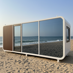 Casa Prefabricada Económica de Acero con Paneles Sándwich, Mini Casa Moderna Tipo Apple de 20 y 40 Pies, Portátil, para Oficina o Apartamento - Product Image 1