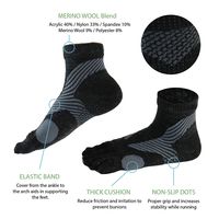 Chaussettes antidérapantes en laine mérinos d'extérieur pour hommes et femmes
