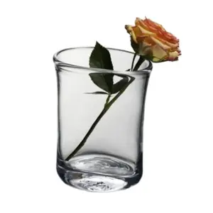 Vasos de vidro para decoração, vasos de vidro transparentes com cilindro transparente moderno para decoração de casa, casamento, vidro e cristal