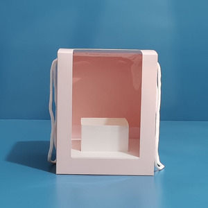 Tùy chỉnh cử<span class=keywords><strong>a</strong></span> hàng cử<span class=keywords><strong>a</strong></span> hàng hiển thị hộp cử<span class=keywords><strong>a</strong></span> ủng hộ có thể tái chế màu hồng trắng tráng giấy hoa bao bì hộp cử<span class=keywords><strong>a</strong></span> sổ trong suốt dập nổi - Product Image 4