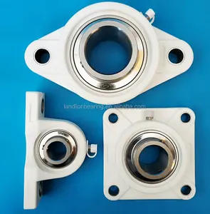 SUCPPF205 Thermoplastic Bearings housing F205 With 420 Stainless Steel Insert Bearing SUCF205