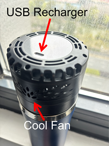 กระเป๋าเก็บอินซูลินแบบพกพา<span class=keywords><strong>ชนิด</strong></span> Type C พร้อมหน้าจอแสดงอุณหภูมิ  ขวดเก็บความเย็นทางการแพทย์พร้อมเจลชีวภาพ - Product Image 2