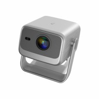 Projecteur portable intelligent Android natif Javoda 1080P, prise en charge 4K, mise au point automatique/compensation de trapèze, haut-parleurs stéréo HIFI, 350 lumens ANSI