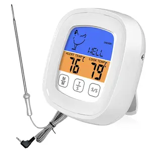 Digitale Küchen sonde Kochen Lebensmittel Fleisch thermometer mit Sonde für Raucher grill BBQ Temperatur thermometer digital