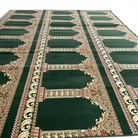 Tapis de mosquée en polyester et nylon tissé, antidérapant, imprimé numériquement, motifs floraux et géométriques, vente directe d'usine, motif personnalisé haut de gamme