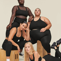 Ensemble de yoga respirant de haute qualité 2024, nouvelle collection, tailles XL-6XL, extensible dans les 4 sens, avec poche, vêtements de sport pour femmes