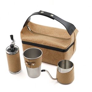 YY PU Leather <b>Camping</b> Cookware <b>Storage</b> Bag Waterproof Coffee Cup Tote Bag Lunch Bag - Product Image 2