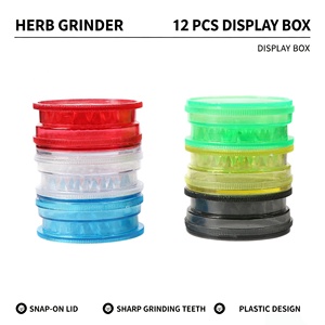40/60mm Plastic <b>Herb</b> <b>Grinder</b> 3 Parts Customize Tobacco Plastic Crusher Spice Dry Acrylic <b>Grinders</b> Tobacco Wholesale - Product Image 1