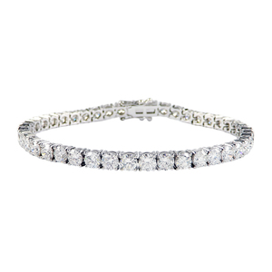 สร้อยข้อมือทองคำขาว 14K เพชรเลี้ยงในห้องปฏิบัติการ ขนาด 6.25 นิ้ว - Product Image 1