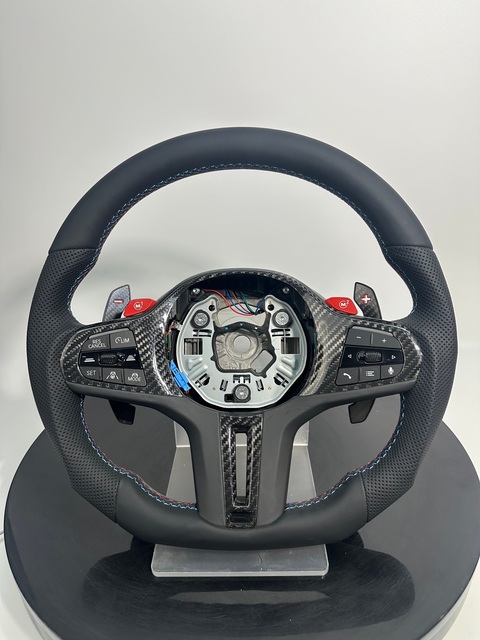 Hot Selling Perforated Leather Carbon Fiber Board Steering Wheel for BMW F35 F36 G22 G28 G38 F07 F18