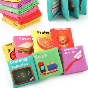 Лидер продаж, детские игрушки, игрушка для раннего развития, Детская тканевая книга, тканевая книга для малышей