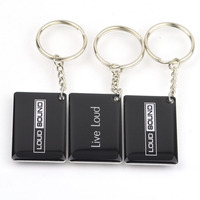Porte-clés personnalisé à la mode avec Logo, nom, accessoires, numéro de téléphone, plaque d'immatriculation de voiture, porte-clés
