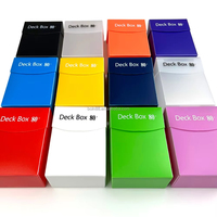 Boîte de rangement en plastique pour cartes à collectionner TCG (Pokémon/Magic) avec séparateurs, capacité 80+ ou 100+ cartes, vente en gros