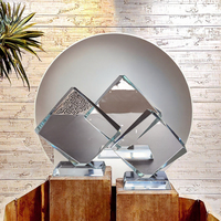 Trophée en cristal transparent en forme d'iceberg pour gravure laser, vente en gros, récompense