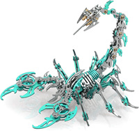 Kits de Puzzle de bricolage en métal 3D colorés pour adultes adolescents modèles d'assemblage mécanique Scorpion King 3D ornements en acier inoxydable