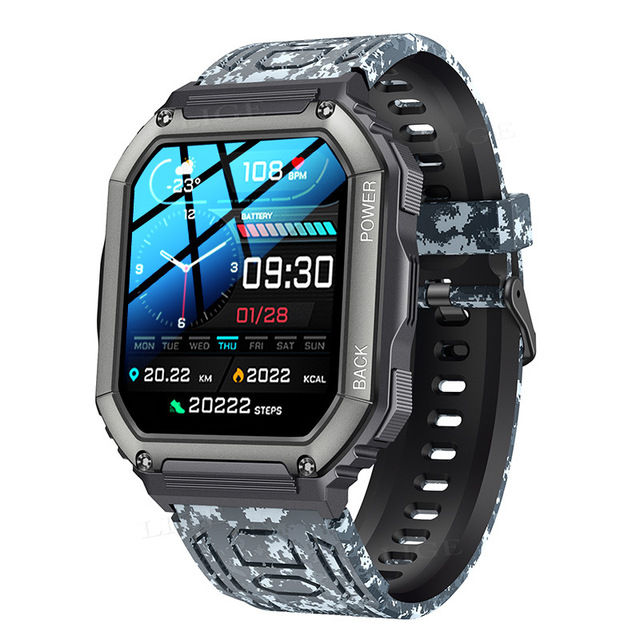 KR06 BW0417 GPS Smart Watches Sport Track Fitness Music Play Blue Tooth Dial Call Men Waterproof Smartwatch for IOS Android