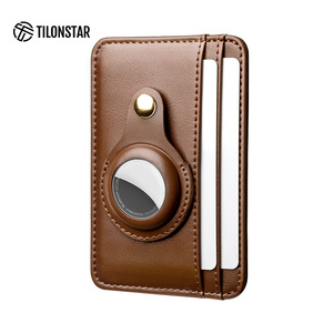 TILONSTAR TWM145 Minimalista Slimline Pocket Hombres RFID Bloqueo Crédito Cuero Tarjetero Cartera para Air Tag - Product Image 1