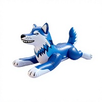 Jouet gonflable flottant pour piscine AGS Wolf Ride-On pour une utilisation en extérieur