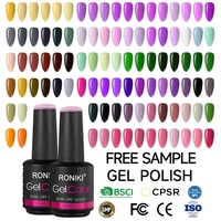 RONIKI 3000 Warna Profesional Gel Nail Polish 15ml Soak Off Tahan Lama Uv Gel Polish Set untuk Perlengkapan Kuku Salon