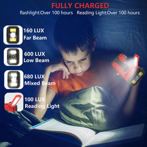Radio récepteur vintage d'urgence AM/FM NOAA avec lumière tactile, lecteur de <span class=keywords><strong>cassette</strong></span> Walkman et batterie externe à manivelle pour l'extérieur - Product Image 2