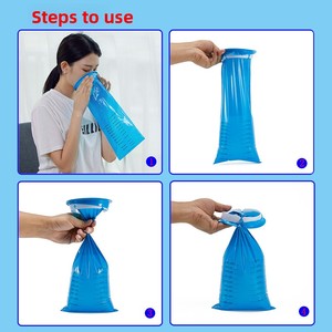 Sac de nettoyage jetable portable en plastique écologique pour le mal des transports, les nausées et les vomissements en voiture et en avion - Vente en gros - Product Image 3