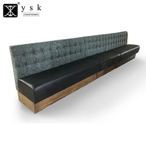 SF-363 Commercial Furniture Half Circle Moon U Shape Restaurant Bar Booths Round Booth Seating - Product Image 5