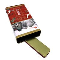 Boîte en métal vide de qualité supérieure pour aliments de luxe, boîte hermétique, boîte de rangement pour café, épices, boîte à thé carrée
