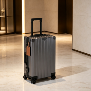 Valise de voyage en aluminium léger de <span class=keywords><strong>luxe</strong></span>, coque rigide, roulettes universelles silencieuses, livraison directe d'usine - Product Image 5