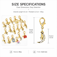 Porte-clés tendance en métal avec lettres, cœurs et champignons, breloque de sac, pendentif, styles variés, en alliage plaqué or, accessoires de voiture pour femmes, vente en gros OEM