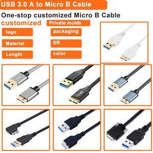 Cable USB-A 3.0 Macho de Ángulo Recto con Conector de Rosca Industrial LUNG KAY para Montaje en Panel, Cable Micro USB B Macho en Ángulo, Carga Rápida de 5A para Impresora - Product Image 4