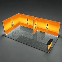 Boîte à lumière LED modulaire en PVC SEG pour tissu, 10-20 pieds, pour salon professionnel, toile de fond LED, exposition, publicité SEG, stand d'exposition