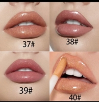 Gloss à lèvres minéral haute pigmentation en tubes DIY, hydratant, brillant et mat, pour marque privée, vente en gros, avec boîte de maquillage pour gloss à lèvres