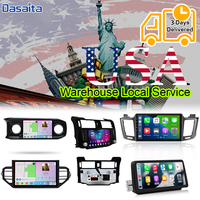 Lecteur multimédia de voiture Unité principale stéréo de voiture 10 pouces Android Car Radio Wireless Carplay GPS Touchscreen pour Honda Accord 2013-2017
