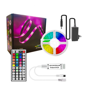 2025 Xu hướng thiết bị điện tử tcwin New Full Kit 5m 5050 RGB LED Strip ánh sáng + Power Adapter + 44 Key từ xa Trung Quốc LED Strip Kit/Set - Product Image 1