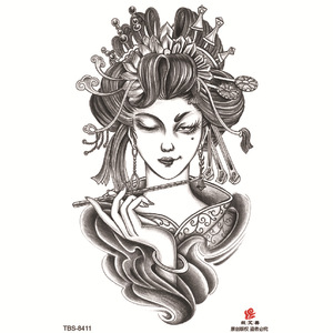 Tatuajes Temporales Personalizados en 3D, Resistentes al Agua, Papel de Transferencia de Agua, Película PET, Duración de 5 a 7 Días, Diseños de Animales, Lobos, Dragones y <span class=keywords><strong>Flores</strong></span> - Product Image 2