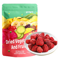 Ycoyco 50G Fruit Vriesdroging Aardbei Knapperig Gevriesdroogd Fruit Zonder Suiker Ingevroren Gedrenkt Fruit