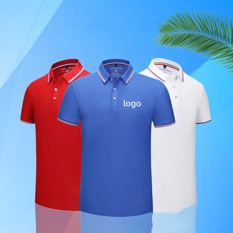 Fabrikant Hoge Kwaliteit Polo 100% Katoen Polo Plus Size 100% Katoen Mannen Poloshirt Unisex Gedrukt