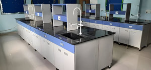 Plan de travail de laboratoire moderne anti-corrosion en gros pour les laboratoires de médecine et de chimie, résistant aux acides et aux alcalis, modèle ELS CWS 10 - Product Image 2