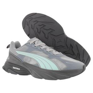 Chaussures de course Puma Fade Nitro V2 gris moyen, gris foncé, menthe foncée, taille homme 10 - Product Image 4